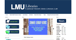 Desktop Screenshot of library.lmunet.edu